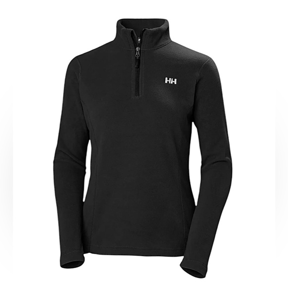 Helly Hansen Jackets & Blazers - Helly Hanson Daybreaker 1/4 Zip Black Fleece Polartec Jacket Size Medium